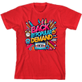 thumbnail image 1 of Back By Popular Demand Back To School Adult Red Crew Neck Short Sleeve Tee-Medium, 1 of 2
