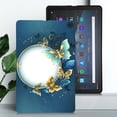 thumbnail image 1 of Back Case for Amazon Fire Max 11 13th Generation 2023, Soft TPU Material, Luxury Pattern Ultra Slim Lightweight Heat Dissipation Drop Protective Tablet Case with Stylus Holder - Butterfly Flower, 1 of 5