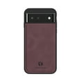 thumbnail image 1 of Back Case Compatible with Google Pixel 6, Classic Anti-Scratch PU Leather Shockproof Protective Thin Fit Skin Friendly Phone Case Cover Designed for Google Pixel 6, Winered, 1 of 9