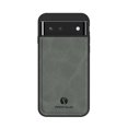 thumbnail image 1 of Back Case Compatible with Google Pixel 6a, Classic Anti-Scratch PU Leather Shockproof Protective Thin Fit Skin Friendly Phone Case Cover Designed for Google Pixel 6a, Gray, 1 of 9