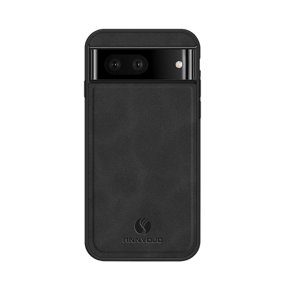 Back Case Compatible with Google Pixel 7, Classic Anti-Scratch PU Leather Shockproof Protective Thin Fit Skin Friendly Phone Case Cover Designed for Google Pixel 7, Black