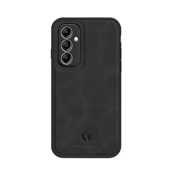 Back Case Compatible with Samsung Galaxy A25 5G, Classic Anti-Scratch PU Leather Shockproof Protective Thin Fit Skin Friendly Phone Case Cover Designed for Samsung Galaxy A25 5G, Black