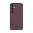 thumbnail image 1 of Back Case Compatible with Samsung Galaxy S24, Classic Anti-Scratch PU Leather Shockproof Protective Thin Fit Skin Friendly Phone Case Cover Designed for Samsung Galaxy S24, Winered, 1 of 9