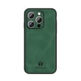 thumbnail image 1 of Back Case Compatible with iPhone 16 Pro, Classic Anti-Scratch PU Leather Shockproof Protective Thin Fit Skin Friendly Phone Case Cover Designed for iPhone 16 Pro, Darkgreen, 1 of 9