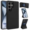 thumbnail image 1 of Back Case for Samsung Galaxy S25 Ultra, Card Slots Kickstand PU Leather Magnetic Button Shockproof Protective Stylish Ultra Slim Phone Case Cover Compatible with Samsung Galaxy S25 Ultra, Black, 1 of 7
