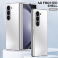 thumbnail image 1 of Back Case for Samsung Galaxy Z Fold 7, PC + TPU Material, Luxury Frosted Drop Protective Ultra Slim Shockproof Lightweight Anti-Scratch Men Women Anti-Fingerprint Cover for Z Fold 7, Titaniumwhite, 1 of 6
