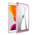 thumbnail image 1 of Back Case for iPad Pro 10.5" 2017/Air 3 2019, Slim Clear Transparent Back Cover with Shockproof Acrylic Back + Soft TPU Bumper Frame Anti-Fingerprint Lightweight, Pink, 1 of 6