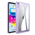 thumbnail image 1 of Back Case for iPad mini 6th Gen 8.3" 2021, Slim Clear Transparent Back Cover with Shockproof Acrylic Back + Soft TPU Bumper Frame Anti-Fingerprint Lightweight for iPad mini 6, Lightpurple, 1 of 6