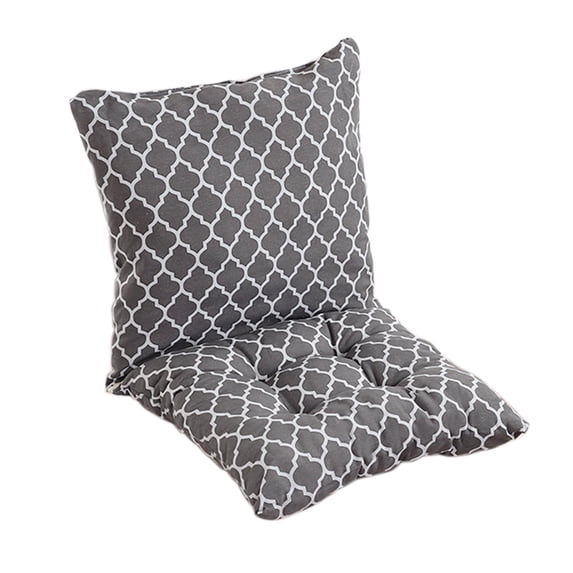 Back Chair Cushion Thickened Office Chair Seat Cushion Indoor Outdoor Rocking Patio Chair Cushions Upper and Lower with Ties Non Skid Slip One-Piece Dining Chair Pad,16*32"