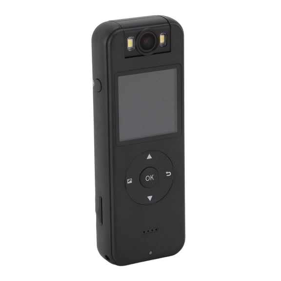 Back Clip Sport Camera 4K HD Wearable Body Webcam with 180 Degree Rotatable Lens and WiFi Video Recorder, Mini Camcorder for Outdoor Cycling Law Enforcement Activities