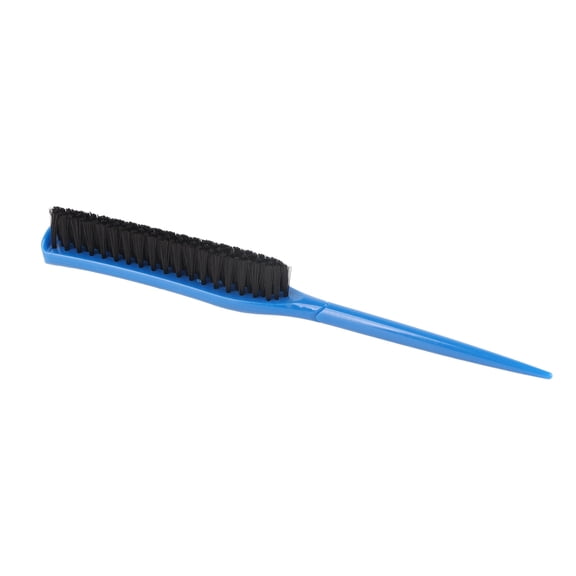 Back Combing Brush Slick Back Hair Brush, 3 Row Nylon Plastic Bristle Hair Brush Teasing Comb Smoothing Hair Brush Slick Brush for Home Beauty Salon[Blue]
