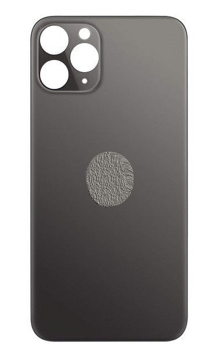22085 - VETRO POSTERIORE PER IPHONE 11 PRO NERO (BIG HOLE) COMPATIBILE - Compatibile - Foto 10