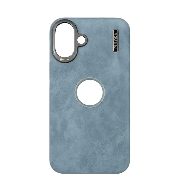 Back Cover  Slim Leather 16 Phone Case with Shockproof Protection & Flexible Fit  PU Leather Case. (Grey, 16)
