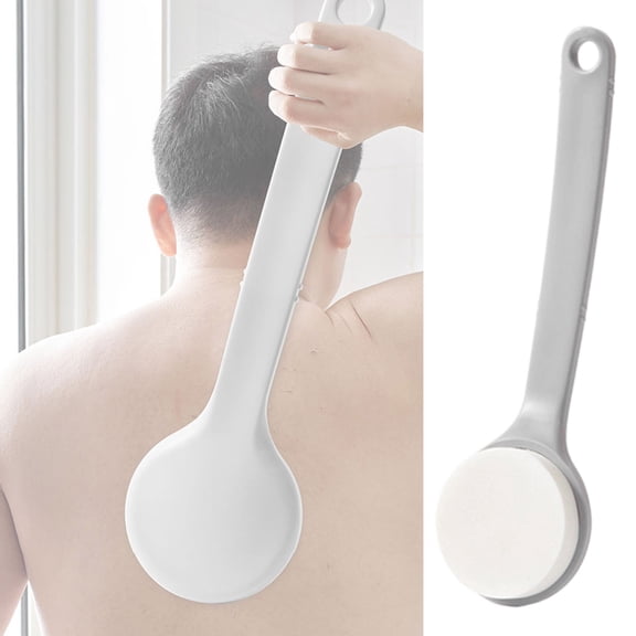 Back Cream Applicator, Lotion Applicator for Back, Long Handle Bath Brush Scrubber, Extended Handle Ointment Apply Aid, 11.6 Inch