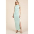 thumbnail image 1 of Back Cut Out Side Shirring Side Slit Maxi Dress, 1 of 5