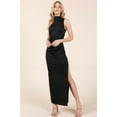 thumbnail image 1 of Back Cut Out Side Shirring Side Slit Maxi Dress, 1 of 5