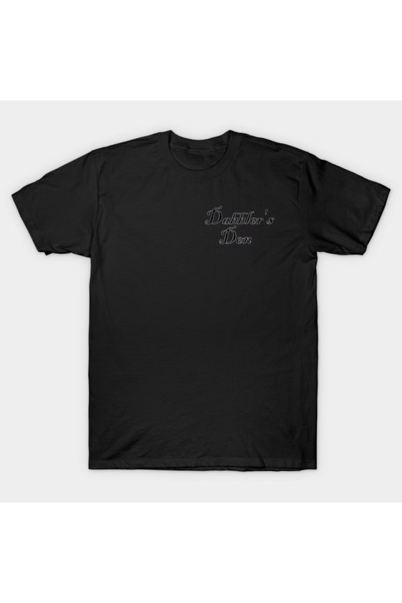 Back Design Dabblers Den Large Logo Brand Name Fan Top Unisex T-Shirt, for men & women, up to size 5XL