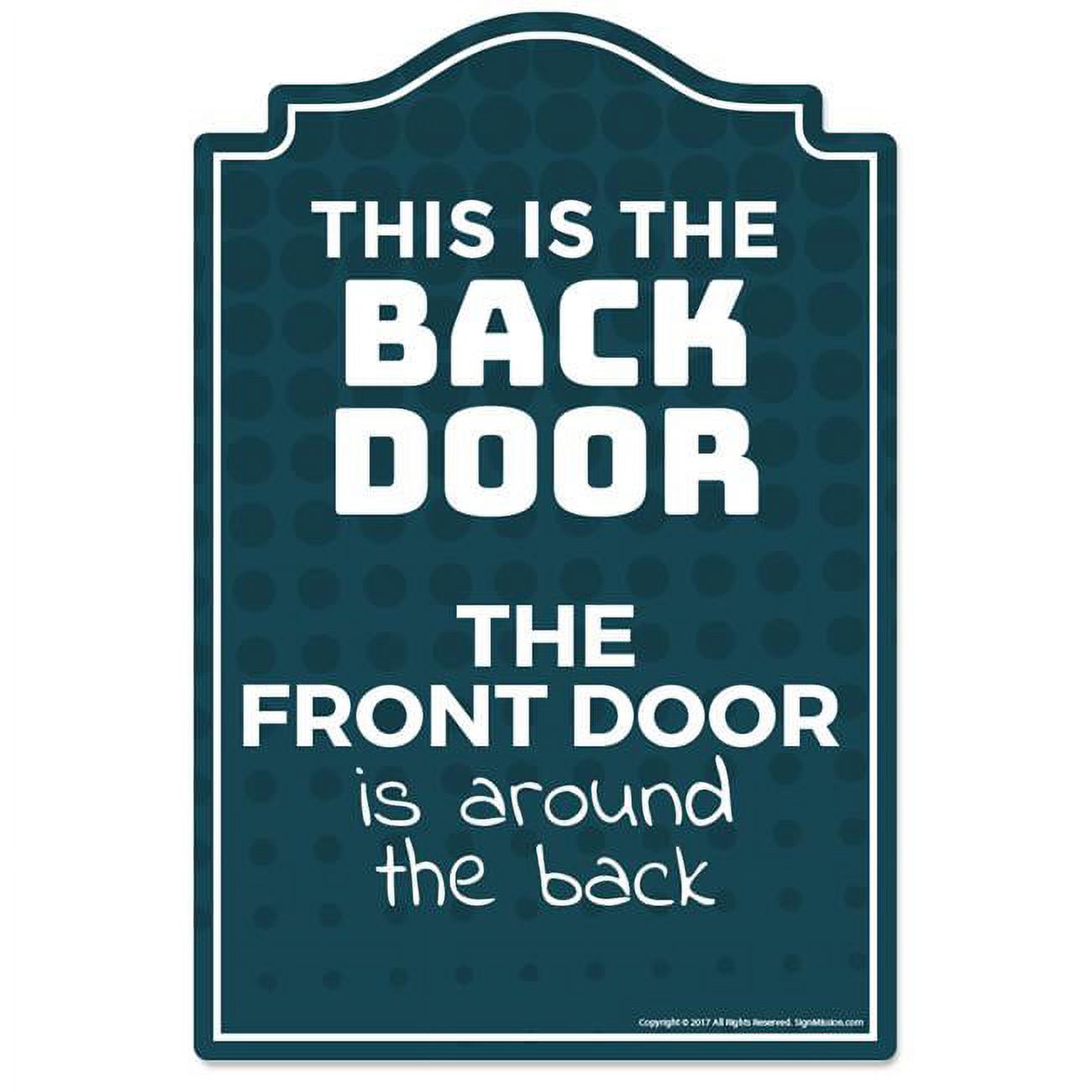 Back Door Novelty Sign - Walmart.com