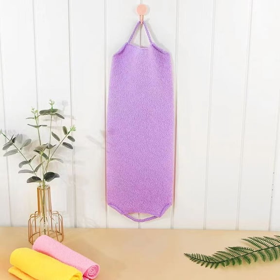 Back Exfoliating Kit With Handle Double-sided Exfoliating Towel Unisex Elastic Back Towel