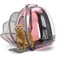thumbnail image 1 of Back Expandable Cat Backpack with Transparent Front Doom for Small Pets, ECO-Friendly Breathable Space Capsule Design Perfectly for Hiking, Traveling and Camping., 1 of 9
