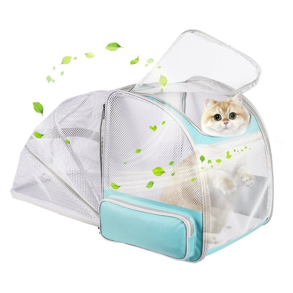 Back Expandable Pet Carrier Backpack for Cats, Small Puppies,Fully Ventilated Mesh, Most Airline Approved, Designed for Travel, Hiking, Walking & Outdoor Use