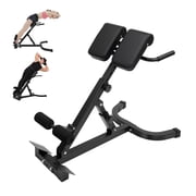 Back Extension Machine Roman Chair, Angle & Height Adjustable Roman Chair Hyperextension Bench, Hyperextension Bench Foldable, Back Extension Workout Equipment,Roman Chair Back Extension for Home Gym