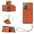 thumbnail image 1 of Back Flip Wallet Case for Samsung Galaxy Note 20 Ultra, Slim Skin Friendly PU Leather Folio Case with Stand Card Slots Magnetic Closure Wrist Strap Phone Cover for Samsung Galaxy Note 20 Ultra,Brown, 1 of 11