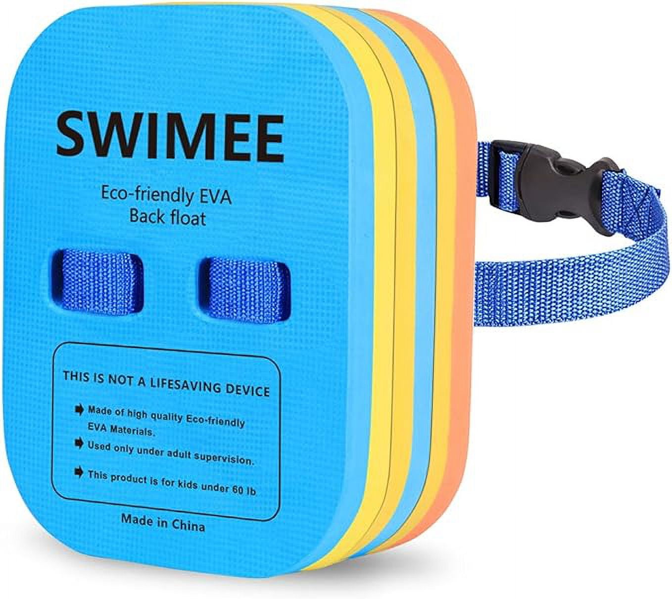 Back Float Safety Swimming Bubble with Adjustable 3 Layers Swim Belts