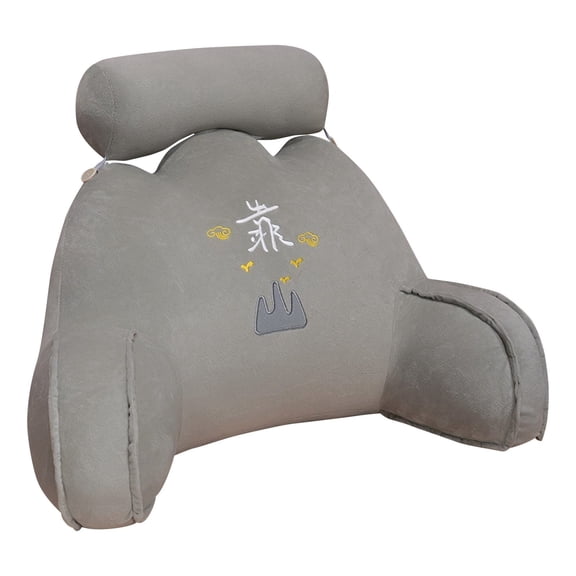 Back For Bed Sofa Lumbar Support Pillow With Armrests Reading Backrest For Chair Floor Sitting Home