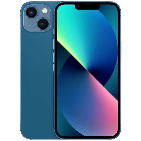 Back Glass Replacement for iPhone 13 All Carriers with Pre-Installed Adhesive and Repair 13 Tool (Blue)