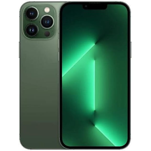 Back Glass Replacement for iPhone 13 Pro Max All Carriers with Pre-Installed Adhesive and Repair 13 Pro Max Tool (Green)