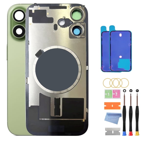 Back Glass Replacement for iPhone 17 with Magesafe - Back Glass Replacement for iPhone 17 6.3 Inch with Repairing Tool Kits（Sage）