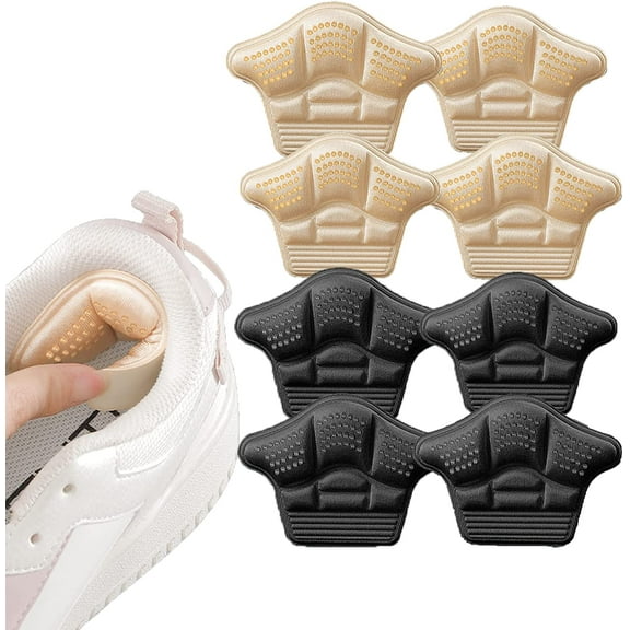 Back of Heel Cushion Inserts, 8 Pieces Grips Pads for Boots, Loose Shoes Too Big, Shoe Pad Foot Sports Adjustable Anti-wear Feet Inserts Insoles Patch Protector