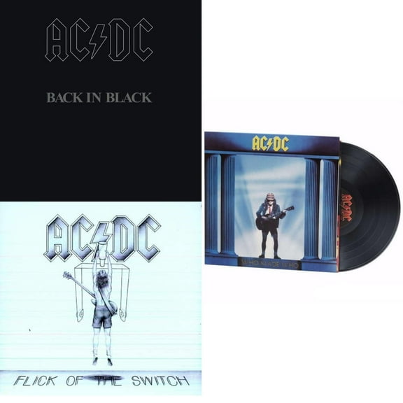 Back In Black (180G) & Flick Of The Switch (180G) & Who Made Who (180G) [LP Vinyl Bundle]