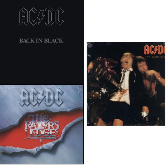 If You Want Blood You've Got It (180G) & Back In Black (180G) & RazorS Edge (180G) [LP Vinyl Bundle]