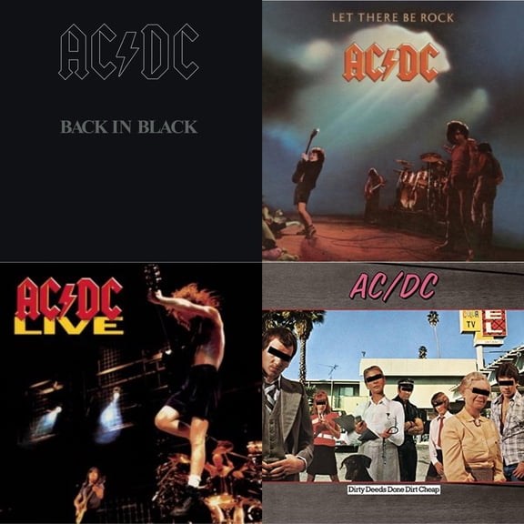 Back In Black & Let There Be Rock & Live & Dirty Deeds Done Dirt Cheap [CD Bundle]