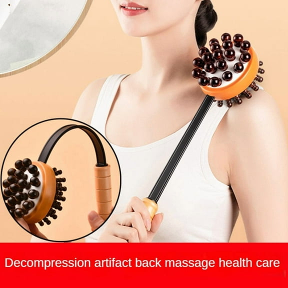 Back Knock Massage Handheld Round Head Back Pounding Massage Hammer Relieve Stress And Fatigue Meridian Massage