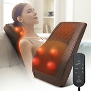 Back Massager Neck Massager with Heat, Boriwat 3D Kneading Massage Pillow for Neck and Back, Shoulder, Leg Pain Relief, Stress Relax at Home Office and Car