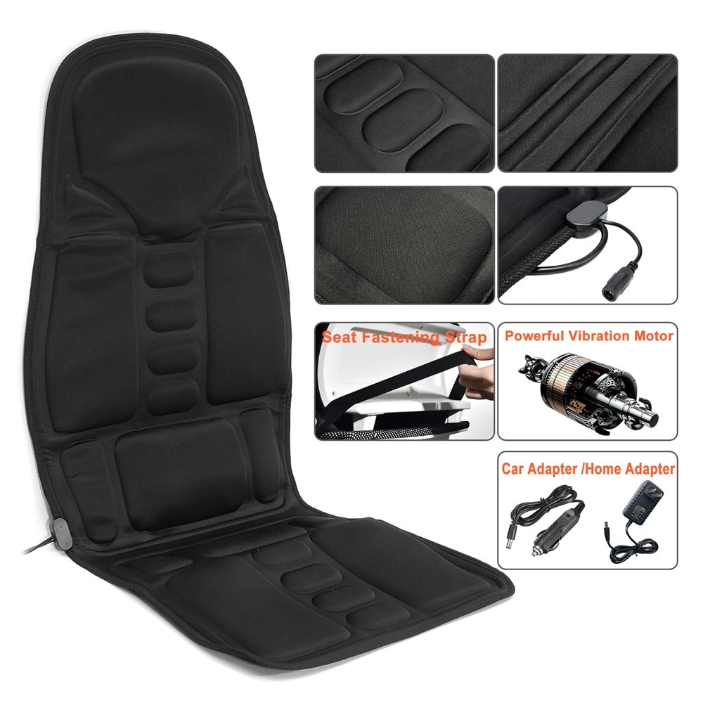 Back Massager Seat Cushion, 8 Modes, Relieve Stress and Fatigue for Neck  and Back, Massage Chair Pad for Home Office