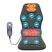 Seat Massager Cushion with Heat & Vibration, Deep Tissue Back & Neck Massage, Chair Pillow for Home, Office, Car