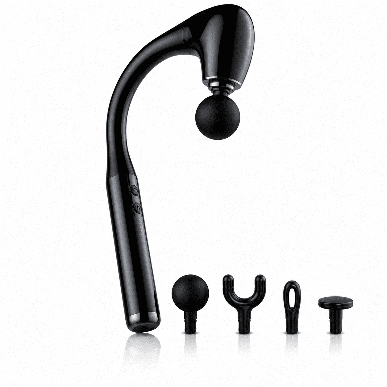 Massage Gun Electric Percussion Massager Deep Tissue Portable Handheld Muscle Relief Device Tool with 4 Heads for Neck Back Shoulder Body