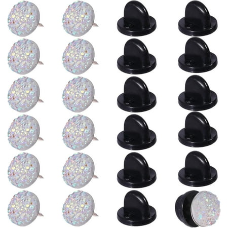 Back Number Pins Horse Show Replaceable Glitter Rhinestone Number Pins with Holders for Horse Show