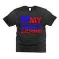 thumbnail image 1 of Back OFF I Have A Crazy Boyfriend Shirt Funny Girlfriend Boyfriend Shirts Girlfriend Gift Tee (Small Black), 1 of 6