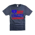 thumbnail image 1 of Back OFF I Have A Crazy Boyfriend Shirt Funny Girlfriend Boyfriend Shirts Girlfriend Gift Tee (X-Large Navy Blue), 1 of 6
