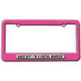thumbnail image 1 of Back Off I'm Postal Worker, Funny License Plate Tag Frame, Multiple Colors, 1 of 1