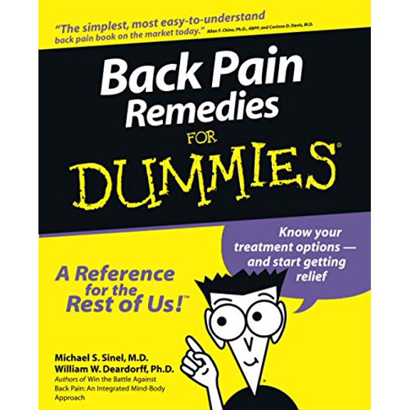 Pre-Owned Back Pain Remedies for Dummies (Paperback) 0764551329 9780764551321