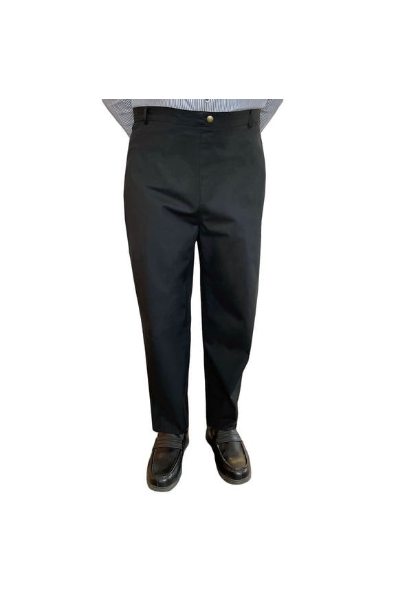 1-601-190-2 Back-Panel Adaptive Pants for Mens - Chris, Black - Small