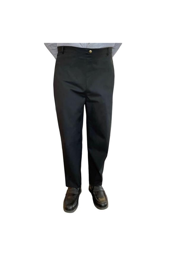 Back-Panel Adaptive Pants for Mens - Chris, Black - Small