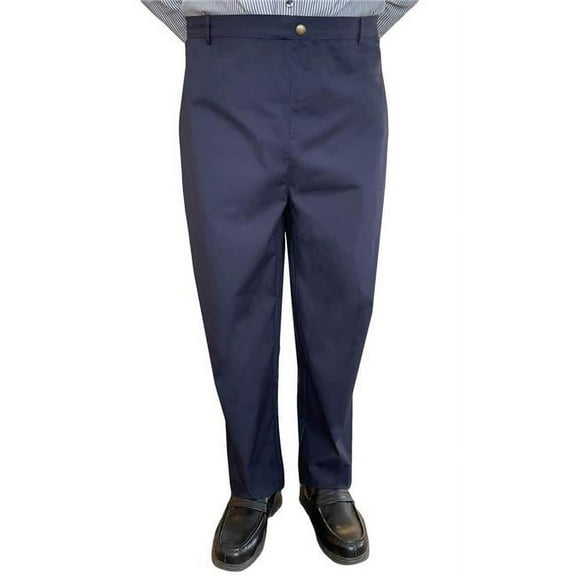 Back-Panel Adaptive Pants for Mens - Chris, Blue - Small