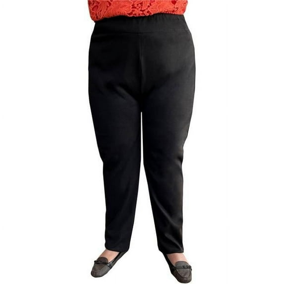 Back-Panel Adaptive Pants for Women - Tricotti, Black - Extra Small